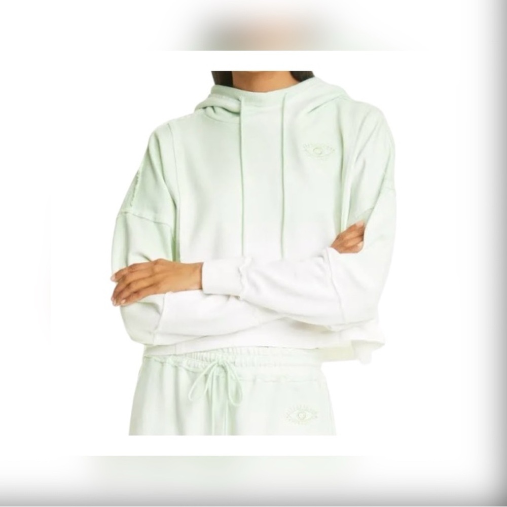 Nicole Miller Mint Green Ombre Hoodie